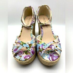 Christian Siriano Espadrille Wedge Sandals Size 8 NWOT